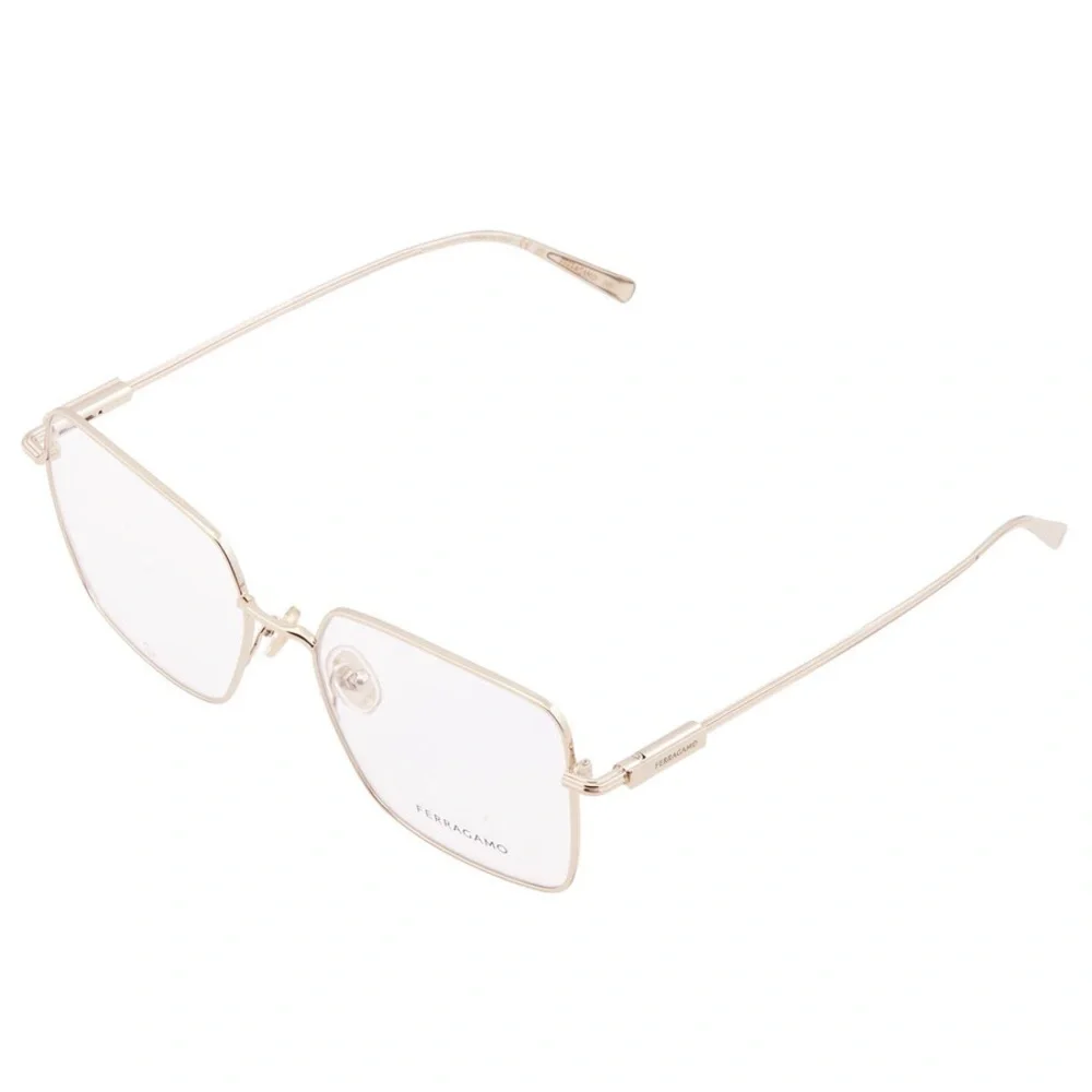 Salvatore Ferragamo Women's Gold Square Glasses